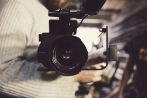 Picture of a video camera used for small business marketing